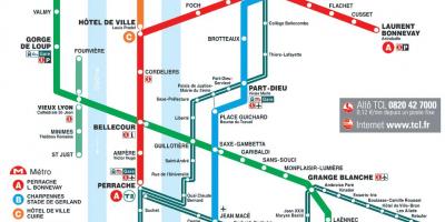 ليون فرنسا خريطة المترو