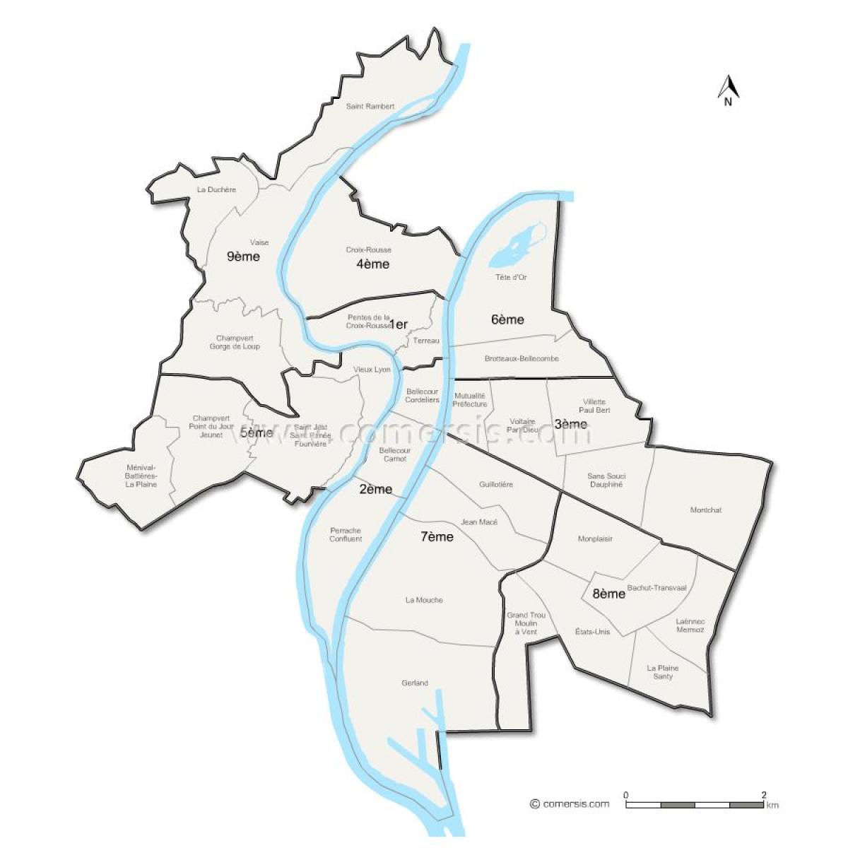 خريطة ليون باريس