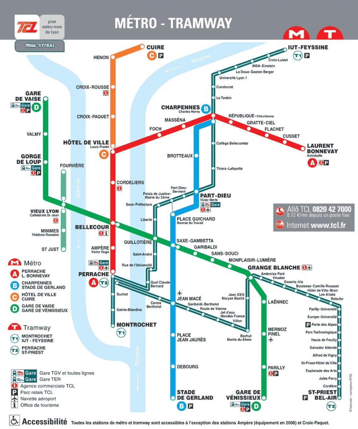 خريطة مترو ليون
