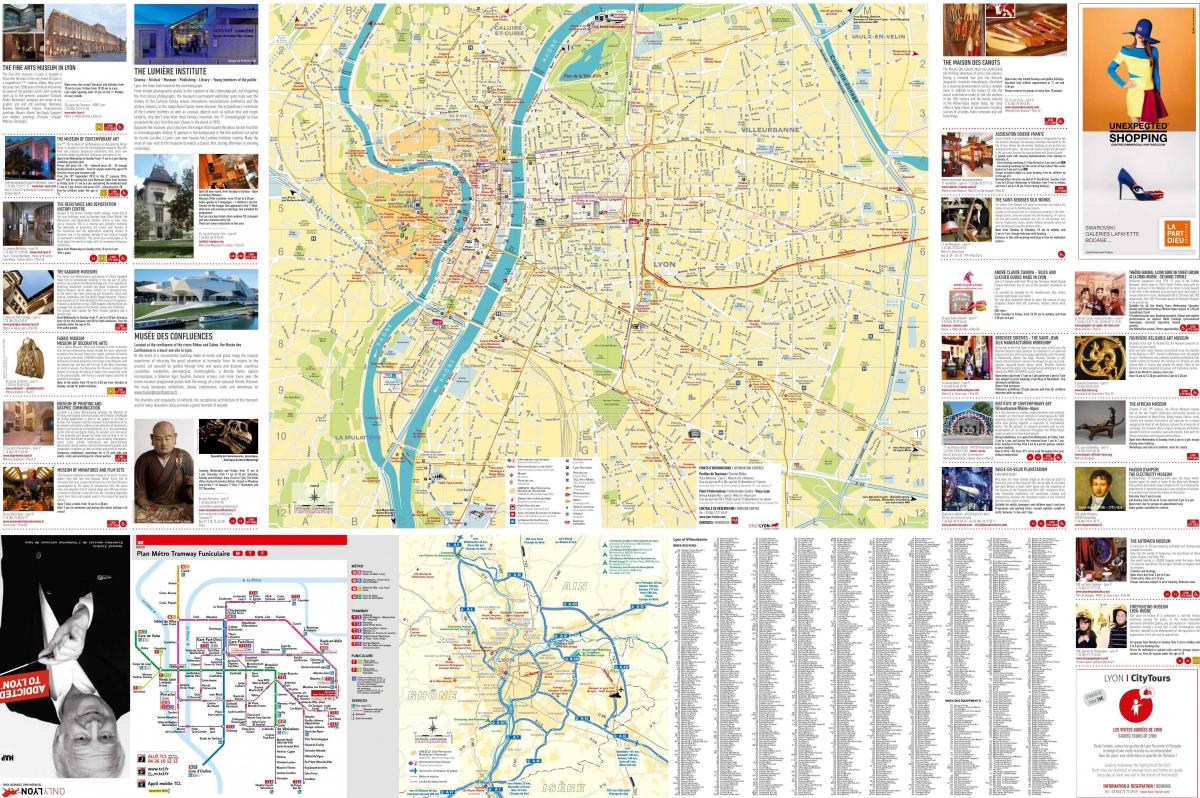ليون المعلومات السياحية خريطة
