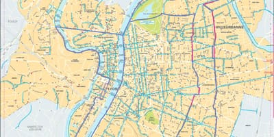 خريطة ليون الدراجة